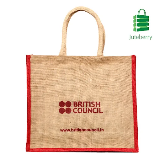 Branded jute tote