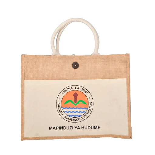 Jute bag close up